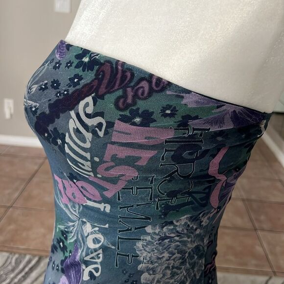 NWOT Urban Outfitters Floral Mesh Strapless Tube MIDI Dress - Picture 4 of 8